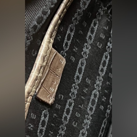 Vintage Celine Boogie Bag. Leather. Good condition. Tan. Authentic - Picture 6 of 10